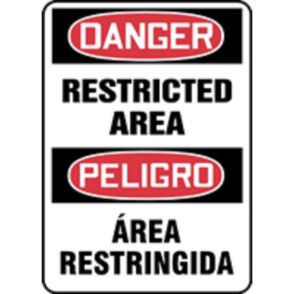 Accuform BILINGUAL OSHA DANGER SAFETY SIGN SBMADM149VS SBMADM149VS - main